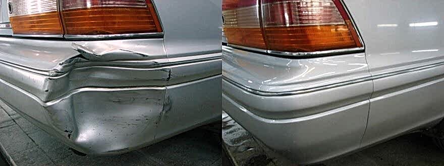 фото ремонта бампера до и после
