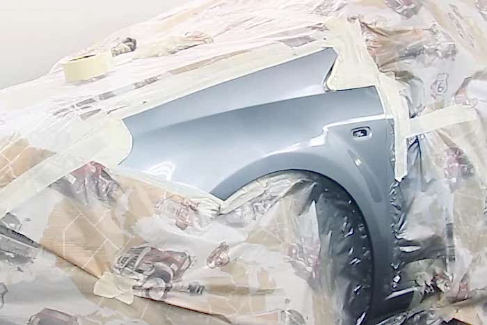 Фото крыла после покраски