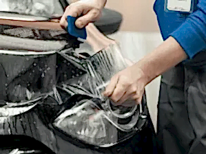 Фото пример антигравийной защиты